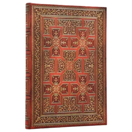 Jegyzetfüzet midi sima Paper Blanks keményfedeles gumis Shakespeare Library War of the Roses