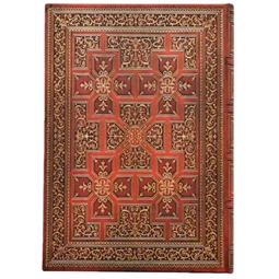 Jegyzetfüzet midi sima Paper Blanks keményfedeles gumis Shakespeare Library War of the Roses