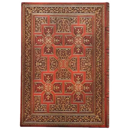 Jegyzetfüzet midi sima Paper Blanks keményfedeles gumis Shakespeare Library War of the Roses