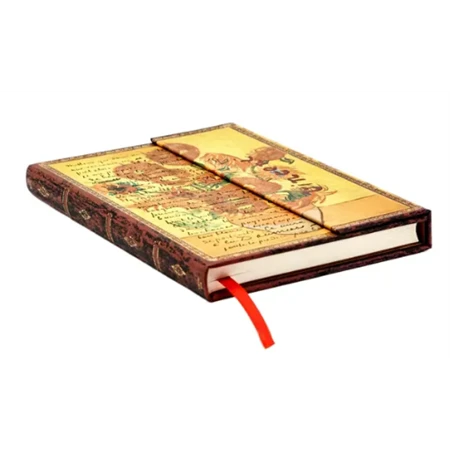 Jegyzetfüzet midi sima Paper Blanks keményfedeles mágneses Van Gogh, Sunflowers