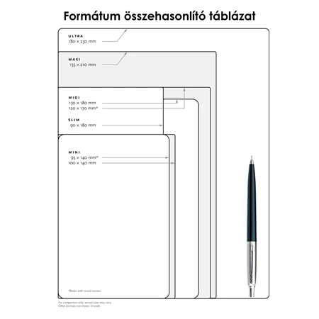 Jegyzetfüzet midi vonalas Paper Blanks flexis Azure: Equinoxe