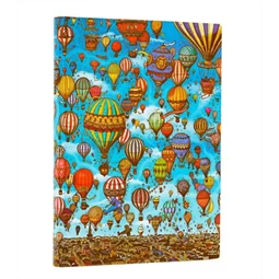 Jegyzetfüzet midi vonalas Paper Blanks flexis Balloon Festival