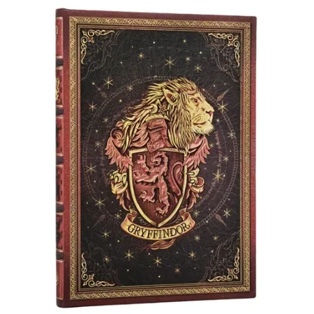 Jegyzetfüzet midi vonalas Paper Blanks keményfedeles gumis Harry Potter Gryffindor