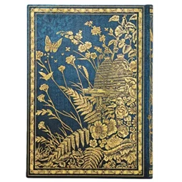 Jegyzetfüzet midi vonalas Paper Blanks keményfedeles gumis Les Papillons