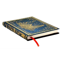 Jegyzetfüzet midi vonalas Paper Blanks keményfedeles gumis Les Papillons