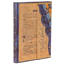 Jegyzetfüzet midi vonalas Paper Blanks keményfedeles mágneses Gaudi, The Manuscript of Reus