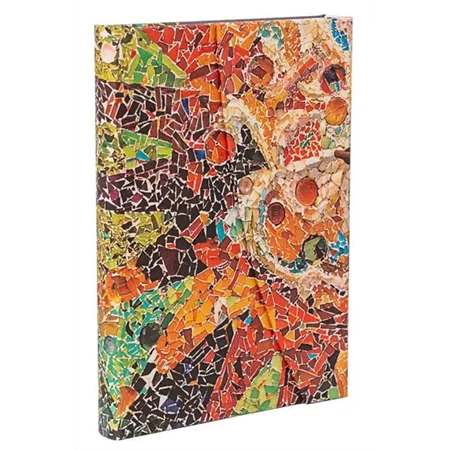 Jegyzetfüzet midi vonalas Paper Blanks keményfedeles mágneses Gaudis Sun