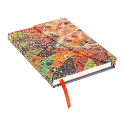 Jegyzetfüzet midi vonalas Paper Blanks keményfedeles mágneses Gaudis Sun
