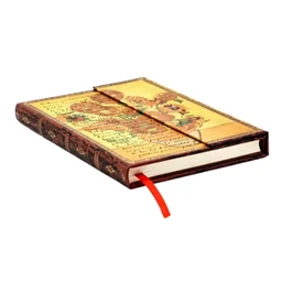 Jegyzetfüzet midi vonalas Paper Blanks keményfedeles mágneses Van Gogh, Sunflowers