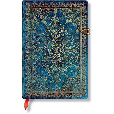 Jegyzetfüzet mini vonalas Paper Blanks keményfedeles fém kapcsos Azure: Equinoxe