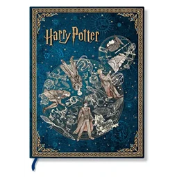 Jegyzetfüzet ultra sima Paper Blanks keményfedeles gumis Harry Potter Legends of Hogwarts