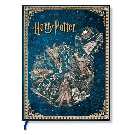 Jegyzetfüzet ultra sima Paper Blanks keményfedeles gumis Harry Potter Legends of Hogwarts