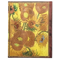 Jegyzetfüzet ultra sima Paper Blanks keményfedeles mágneses Van Gogh, Sunflowers