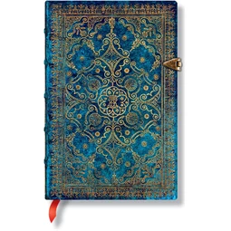 Jegyzetfüzet ultra vonalas Paper Blanks keményfedeles fém kapcsos Equinoxe: Azure