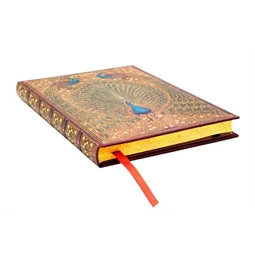 Jegyzetfüzet ultra vonalas Paper Blanks keményfedeles gumis Hafiz Peacocks