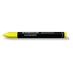 Jelölőkréta, mindenre író, vízálló (omnigraph), STAEDTLER Lumocolor 236, sárga 12DB/DOBOZ