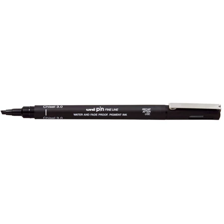 Kalligrafikus toll UNI PIN 3,0mm-es heggyel fekete