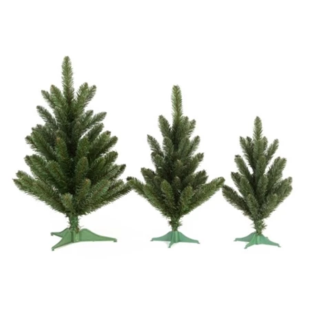 Karácsonyfa mű  45x30cm zöld 27 ággal, műfenyő talppal, Super Natural