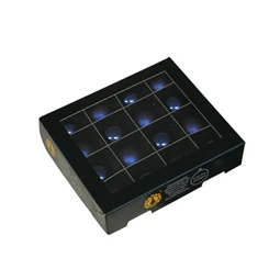 Karácsonyfadísz gömb üveg, 16db/csomag 3 cm, night blue