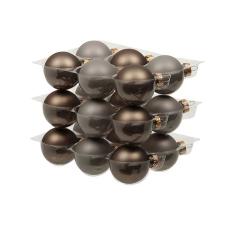 Karácsonyfadísz gömb üveg 4cm 18db/csomag eucalyptus