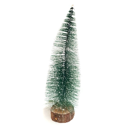 Karácsonyi fenyőfa, műanyag, 25cm fa talpon