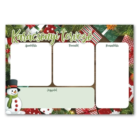 Karácsonyi tervező PD 500x350 mm