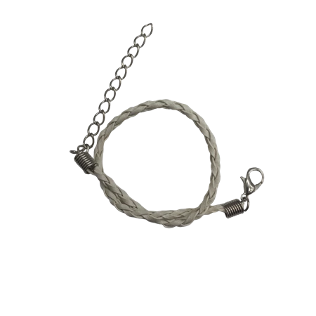 Karkötő alap, fonott bőr krém 20cm 1db