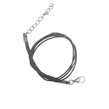 Karkötő alap, viaszolt pamut barna 20cm 1db