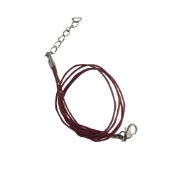 Karkötő alap, viaszolt pamut bordó 20cm 1db