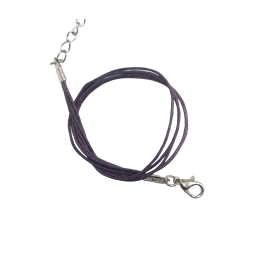 Karkötő alap, viaszolt pamut lila 20cm 1db