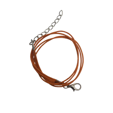 Karkötő alap, viaszolt pamut narancs 20cm 1db