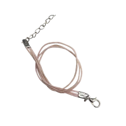 Karkötő alap, viaszolt pamut rózsaszín 20cm 1db