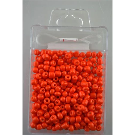 Kásagyöngy szett,  6/0 (4mm) 30gr 300db/doboz +-5%,+1M damil, piros HEART