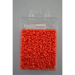 Kásagyöngy szett,  8/0 (2mm) 30gr 900db/doboz +-5%,+1M damil, narancssárga opak autumn