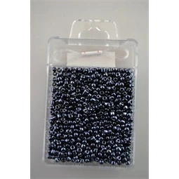 Kásagyöngy szett,  8/0 (2mm) 30gr 900db/doboz +-5%,+1M damil, fekete opak space
