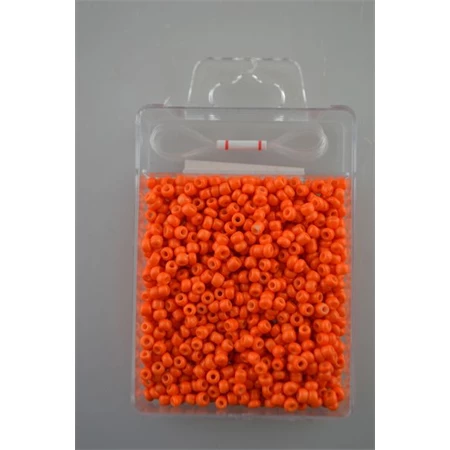 Kásagyöngy szett,  8/0 (2mm) 30gr 900db/doboz +-5%,+1M damil, narancssárga