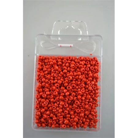 Kásagyöngy szett,  8/0 (2mm) 30gr 900db/doboz +-5%,+1M damil, piros opak love