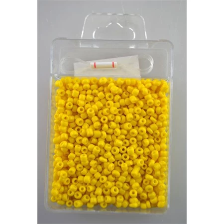 Kásagyöngy szett,  8/0 (2mm) 30gr 900db/doboz +-5%,+1M damil, sárga