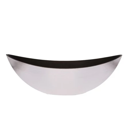 Kaspó Csónak alakú L műanyag, 55x13,5x17,5 cm, fényes ezüst