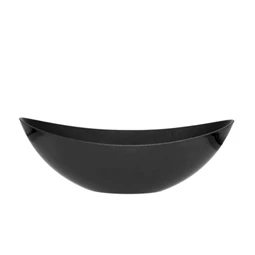 Kaspó Csónak alakú M műanyag, 39x12x13 cm, fekete