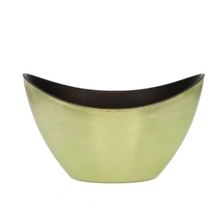 Kaspó Csónak alakú S műanyag, 20x9x11,5 cm, fényes zöld