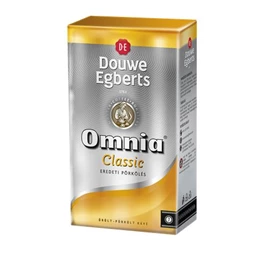 Kávé őrölt Douwe Egberts Omnia Classic 1000gr. pörkölt, vákuumos csomagolásban