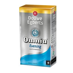 Kávé őrölt DOUWE EGBERTS Omnia Evening koffeinmentes 250 gr. vákum csomagolásban
