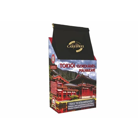 Kávé szemes CAFE FREI Tokiói csokoládés-málna 125 gr. pörkölt
