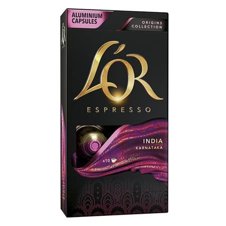 Kávékapszula Nespresso L`OR India 10 kapszula/doboz  JACOBS DOUWE EGBERTS