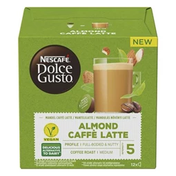 Kávékapszula, 12 db, vegán, NESCAFÉ Dolce Gusto Almond Caffé Latte