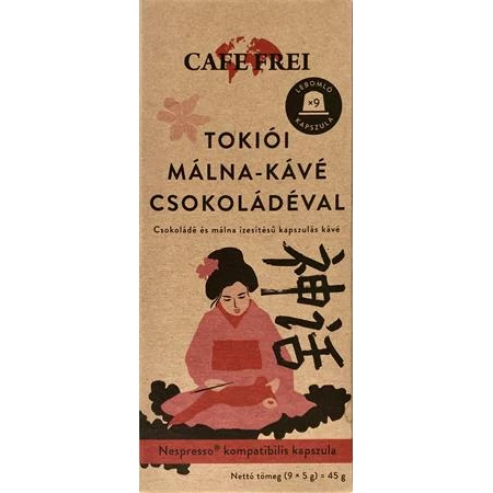 Kávékapszula CAFE FREI Nespresso Tokiói csokoládés-málna 9 kapszula/doboz