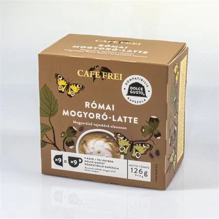 Kávékapszula CAFE FREI Dolce Gusto Római mogyoró Latte 9 kapszula/doboz