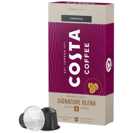 Kávékapszula Nespresso COSTA COFFEE Signature Blend Espresso 10 kapszula/doboz