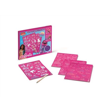 Képkarcoló matricás készlet, MAPED CREATIV Barbie Scratching